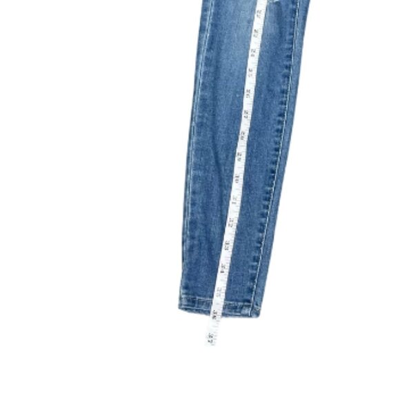 Levis Strauss Signature Denim Distressed Mid Rise Super Skinny Size 26 - Picture 7 of 11